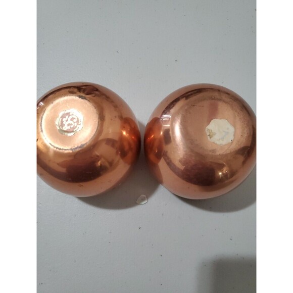 COPPERCRAFT GUILD ROLY PLANTER CANDLEHOLDER COPPER CUPS Set Of 2 - Picture 7 of 9